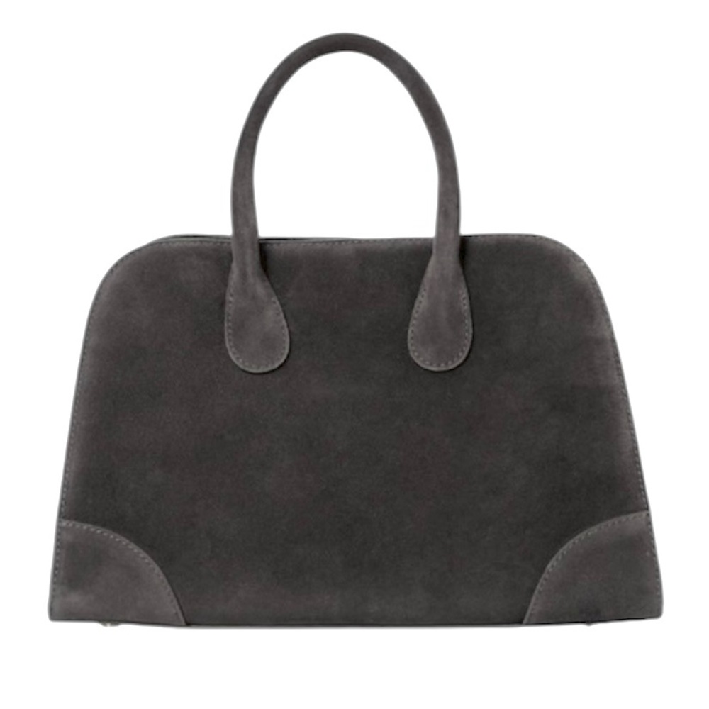 COS Suede Lined Bag with Detachable  Cross  Body Strap &Interior Pockets Black
